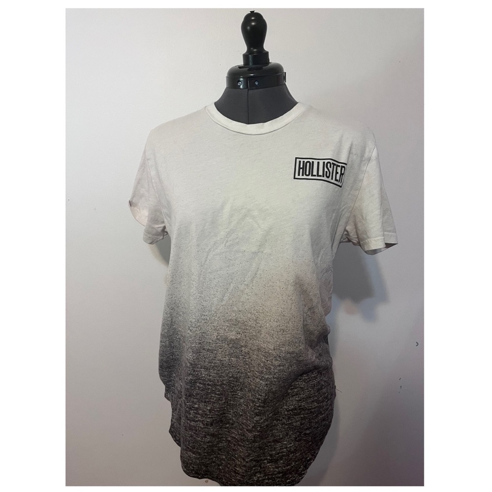 Hollister California White to Grey Ombré Shirt